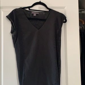 Black maternity dress top